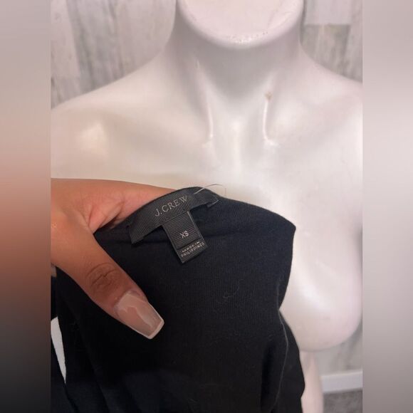 J.Crew Black Sleeveless Peplum Top with Tie Waist – XS - Picture 2 of 4